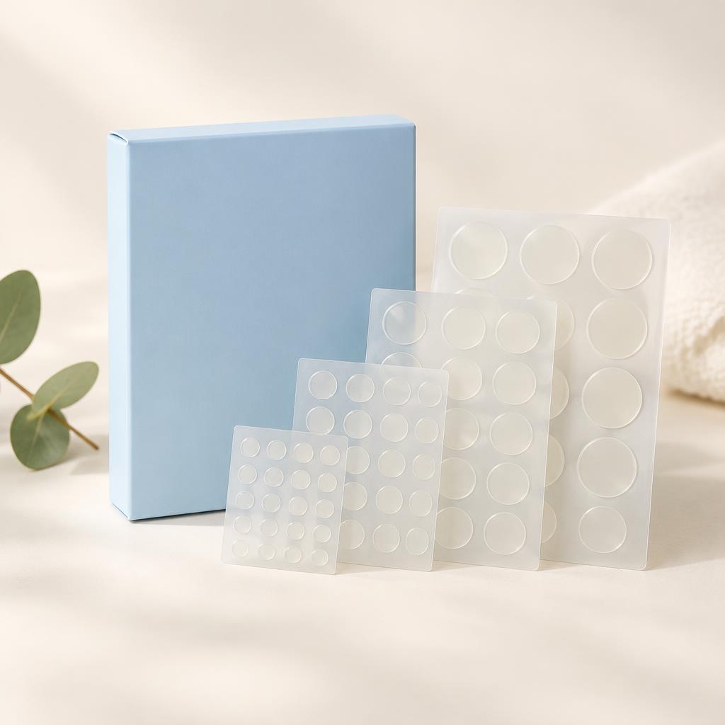 ClearDot box with patch sheets in four sizes